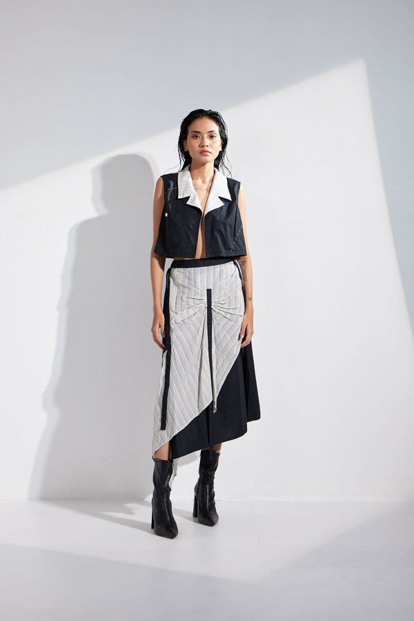 Asymmetric Skirt And Blazer Co-Ord Set