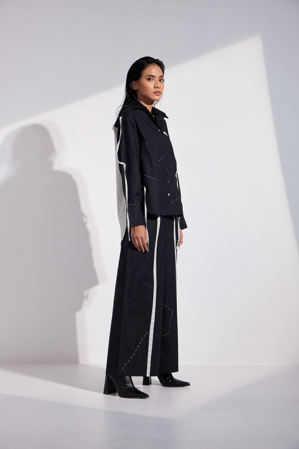 Oversized Shirt And Parallel Pants Co-Ord Set