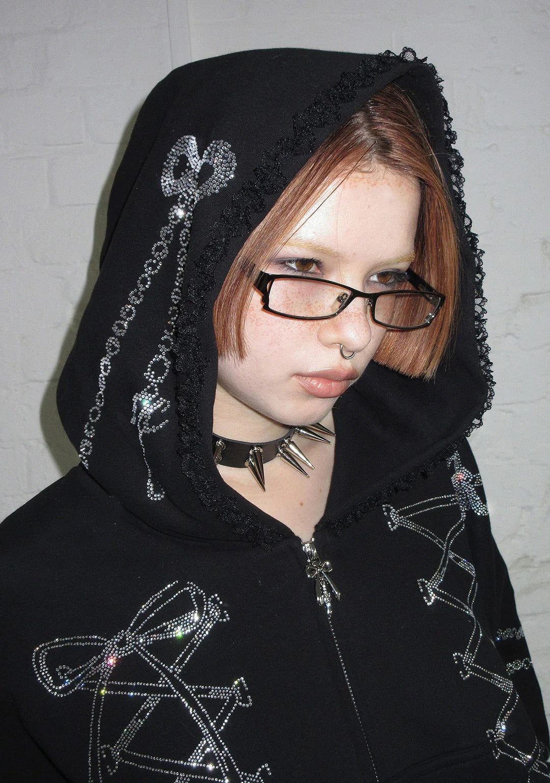 Confessions Rhinestone Hoodie