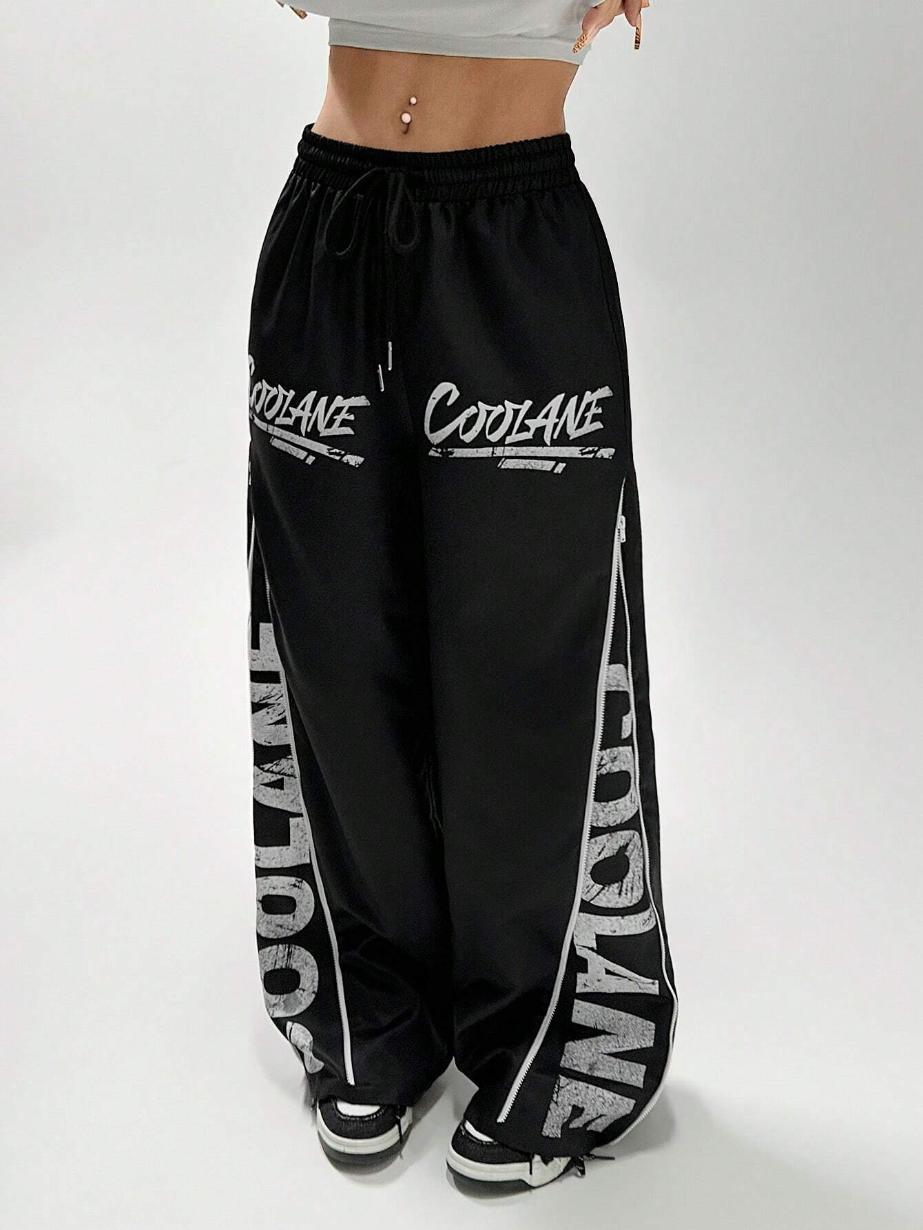 Cross Stripe Sweat Pants