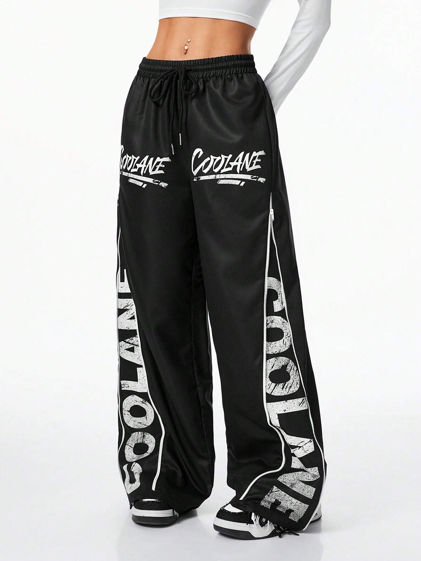 Cross Stripe Sweat Pants