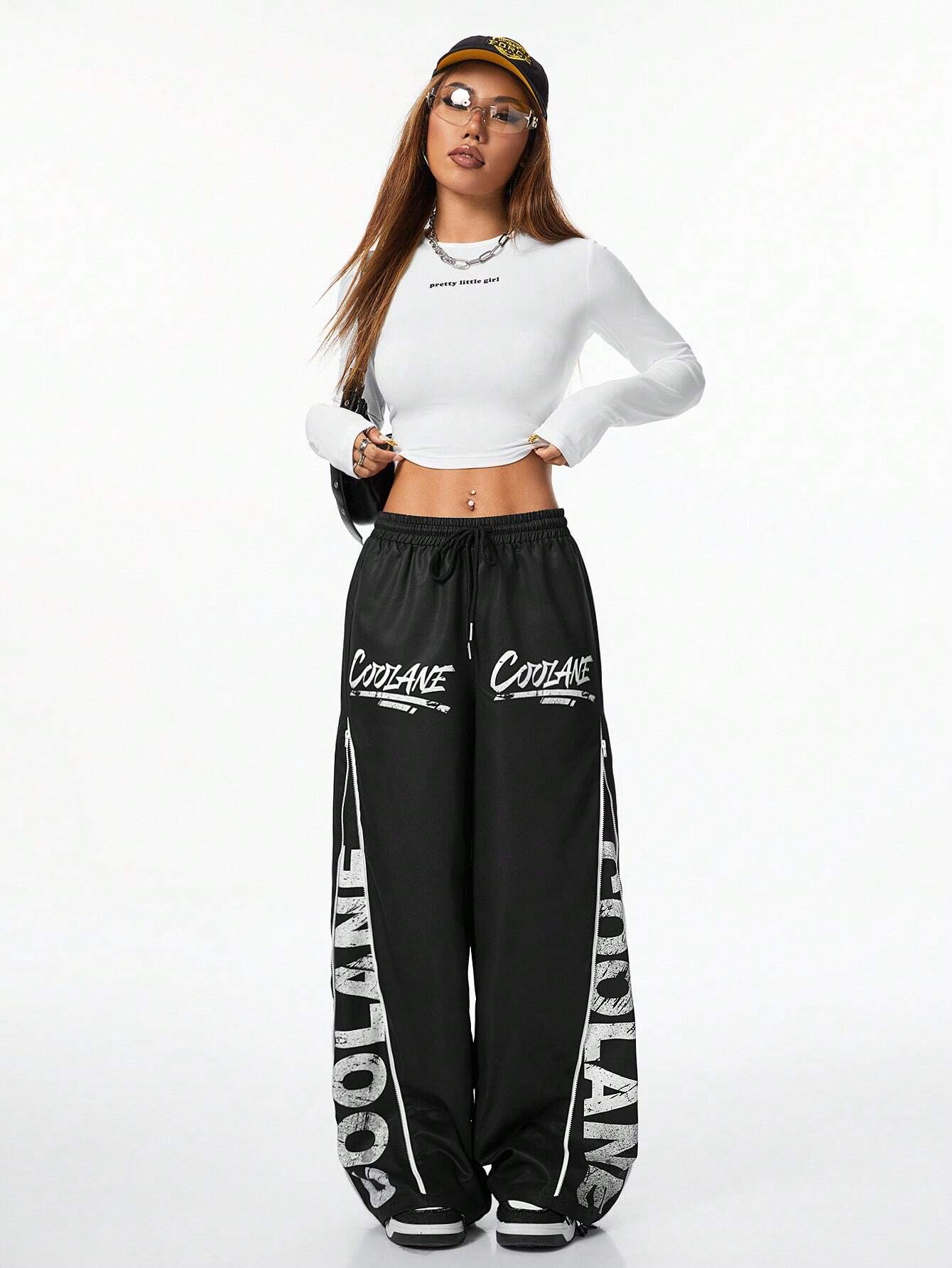 Cross Stripe Sweat Pants