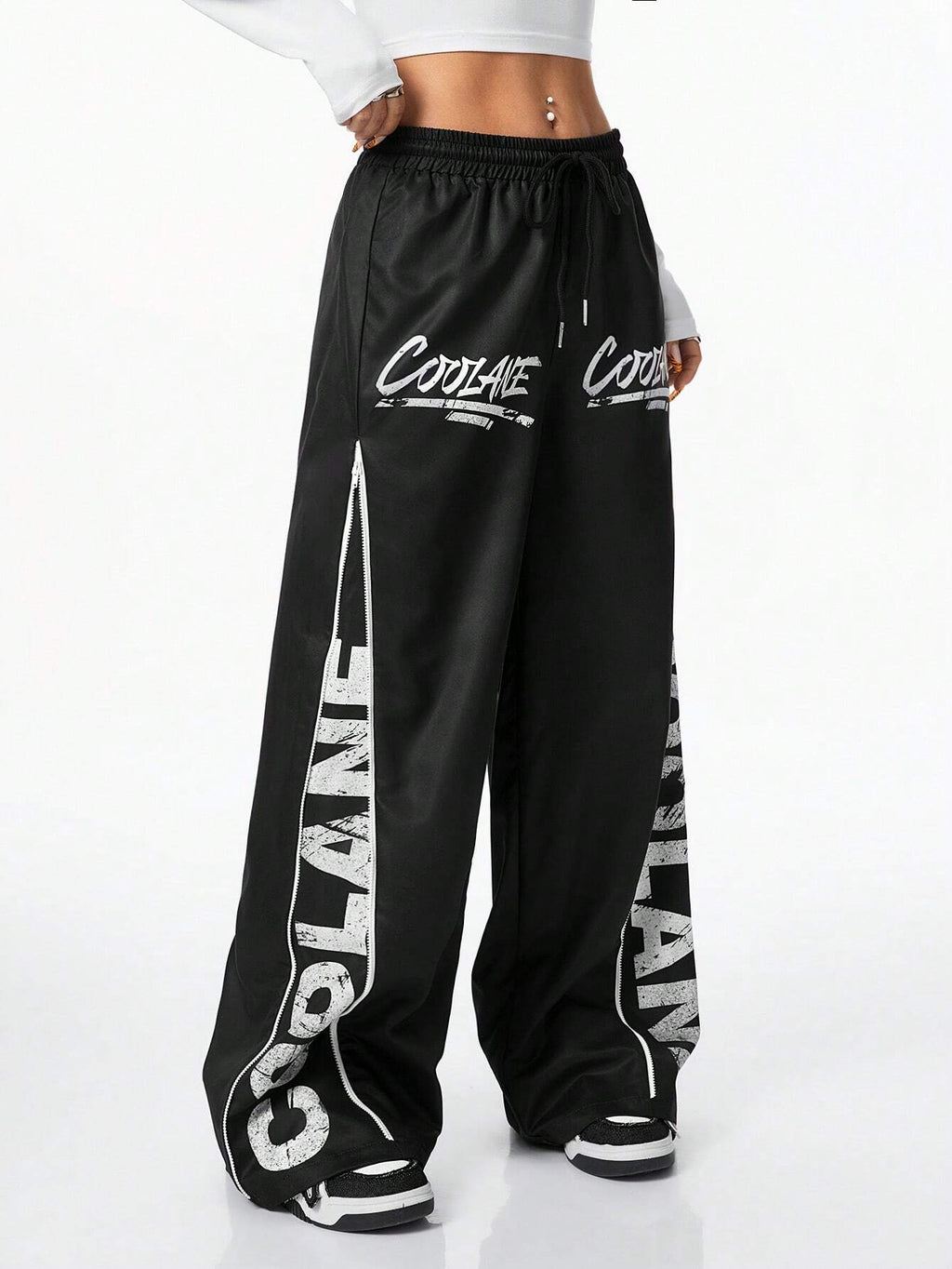 Cross Stripe Sweat Pants