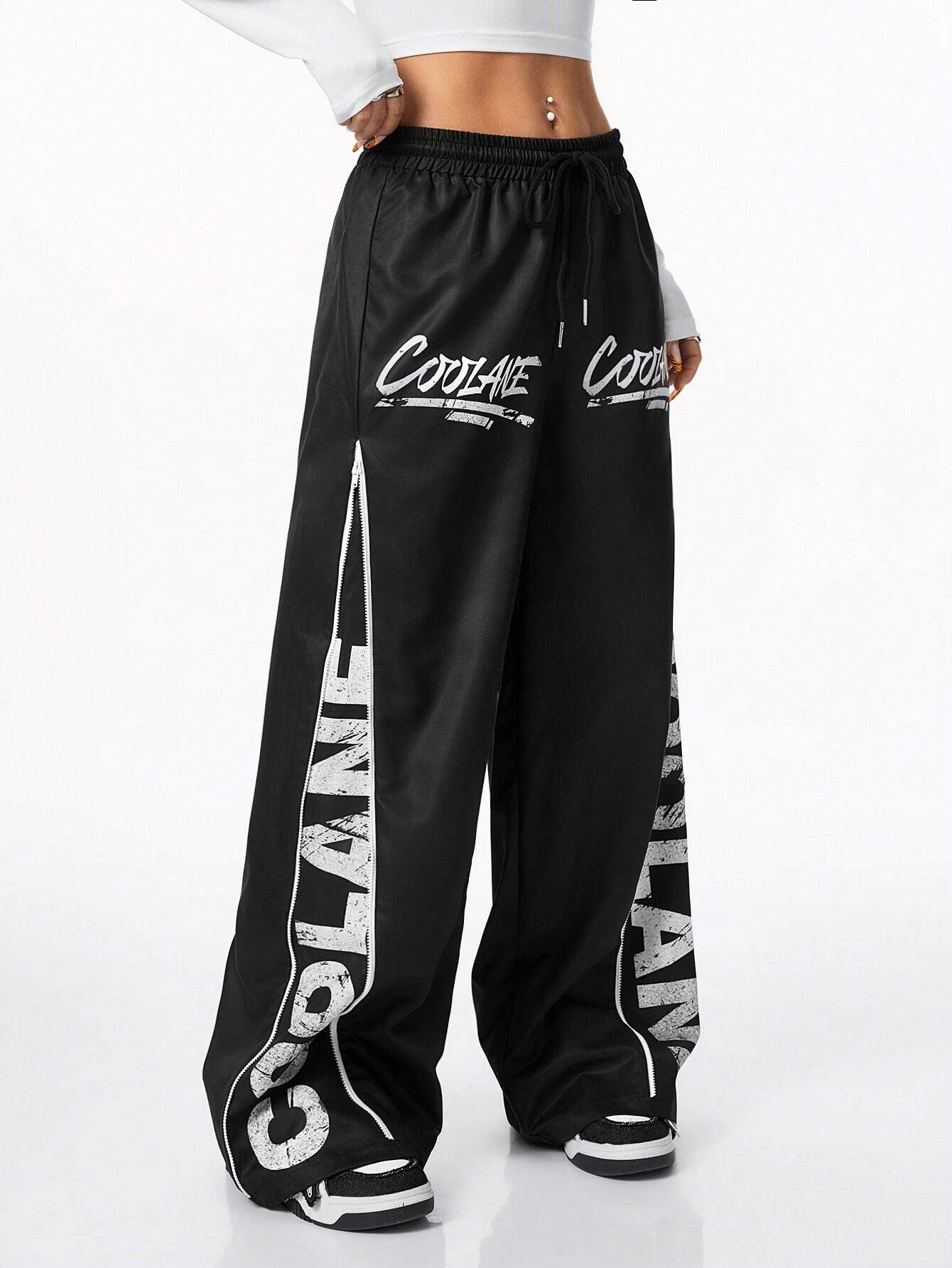 Cross Stripe Sweat Pants