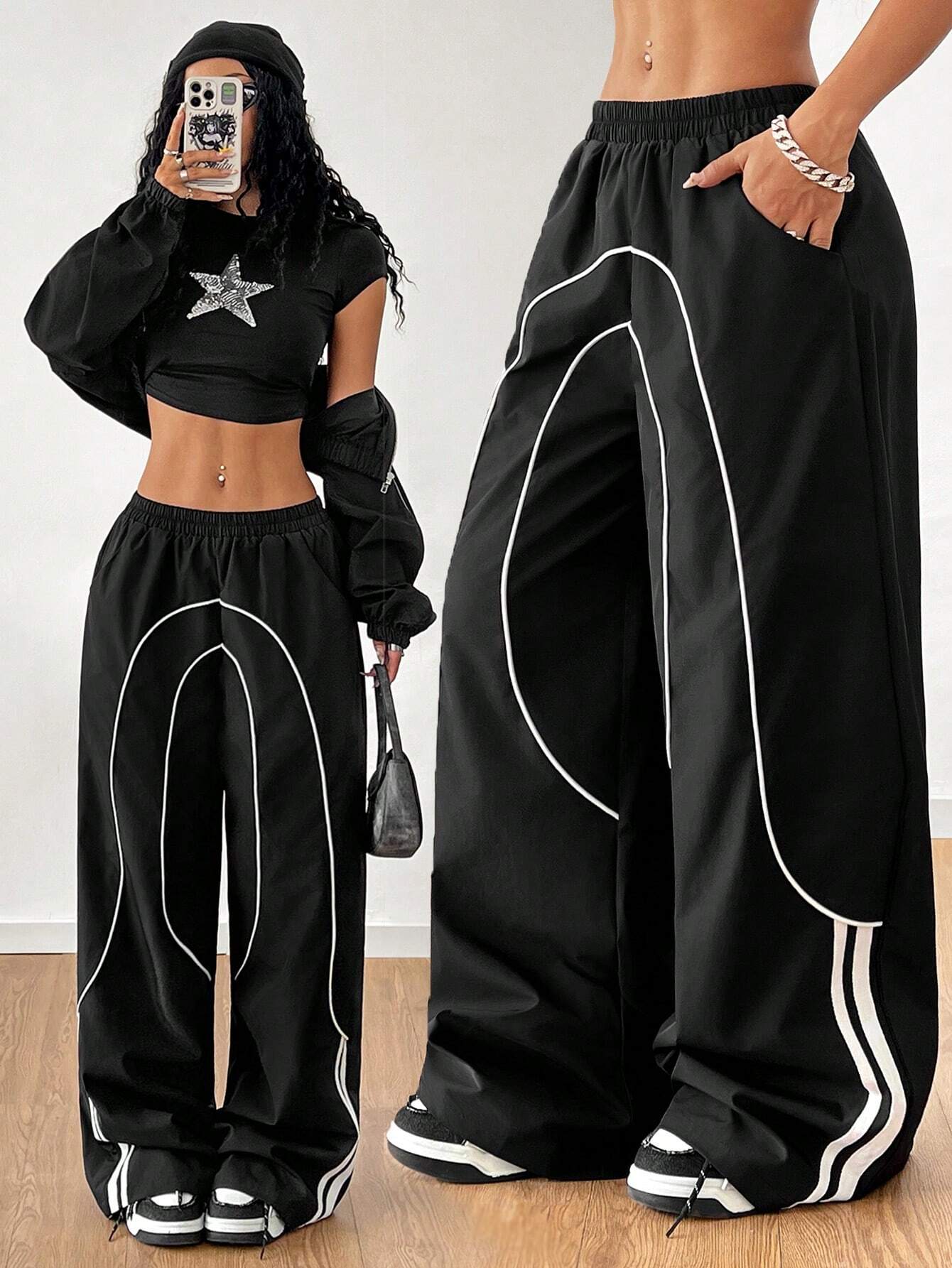 Pipe Stripe Sweat Pants