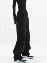 Solid Wide Leg Pants