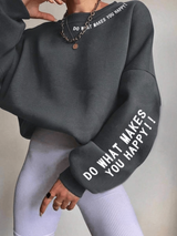 Drop Shoulder Fleece Sweatshirt