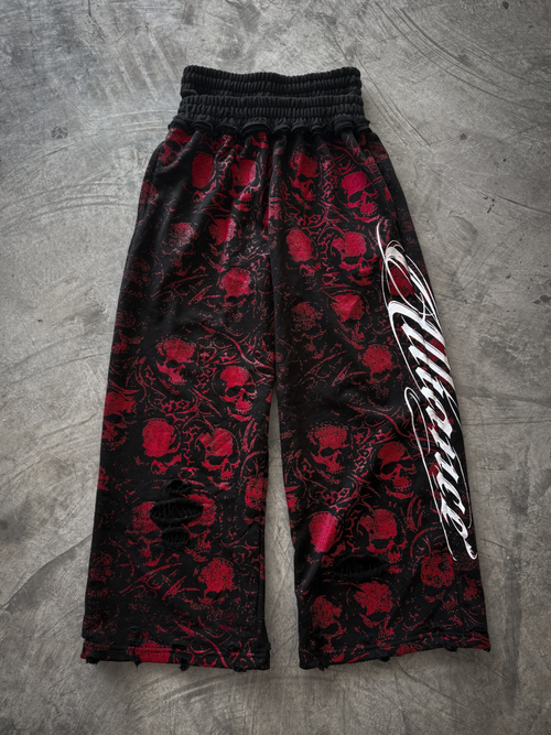 Candy Skull Double Waisted Sweatpants