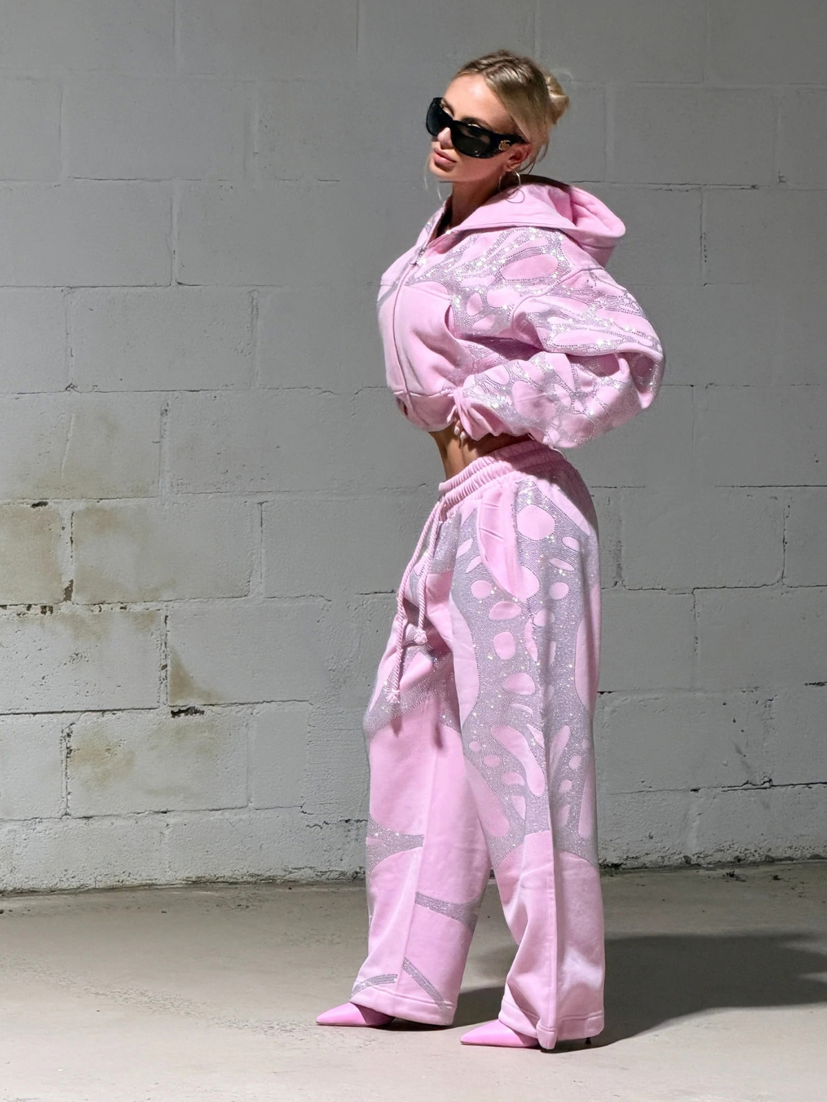 Crystal Veins Set - Baby Pink