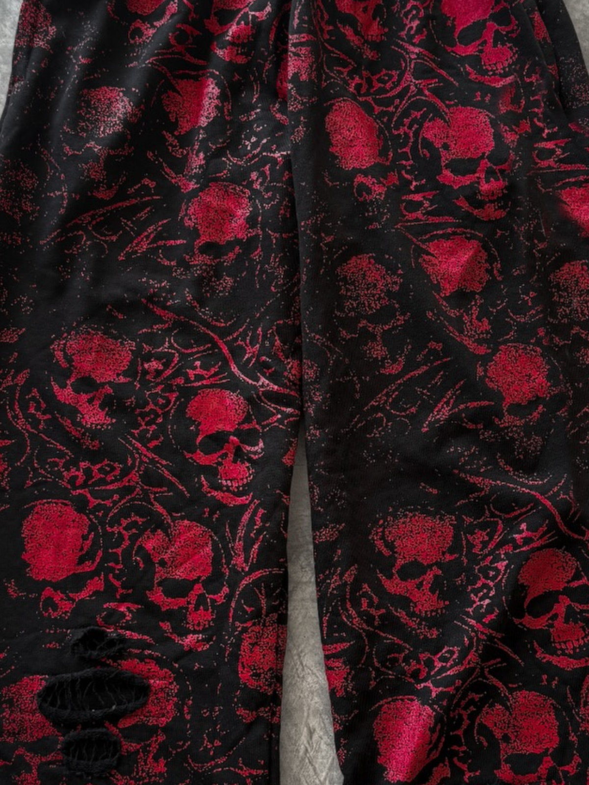 Candy Skull Double Waisted Sweatpants