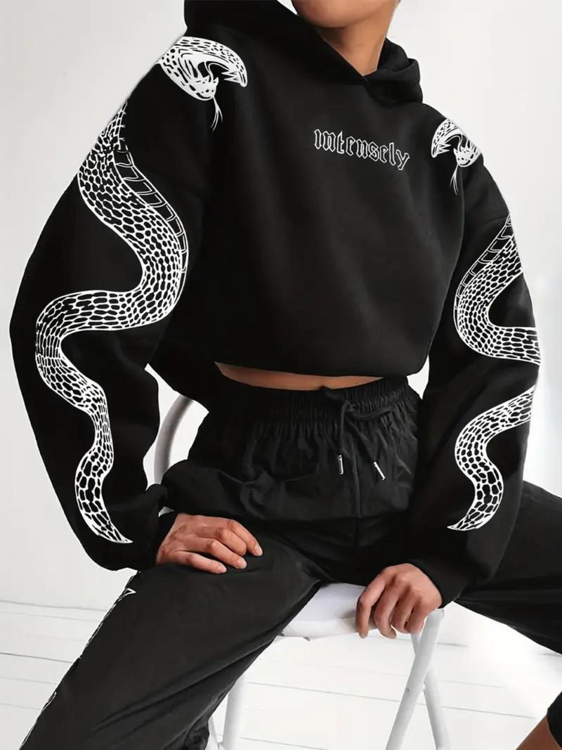 Black Slither Hoodie