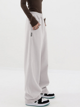 Solid Wide Leg Pants