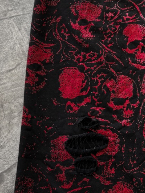 Candy Skull Double Waisted Sweatpants