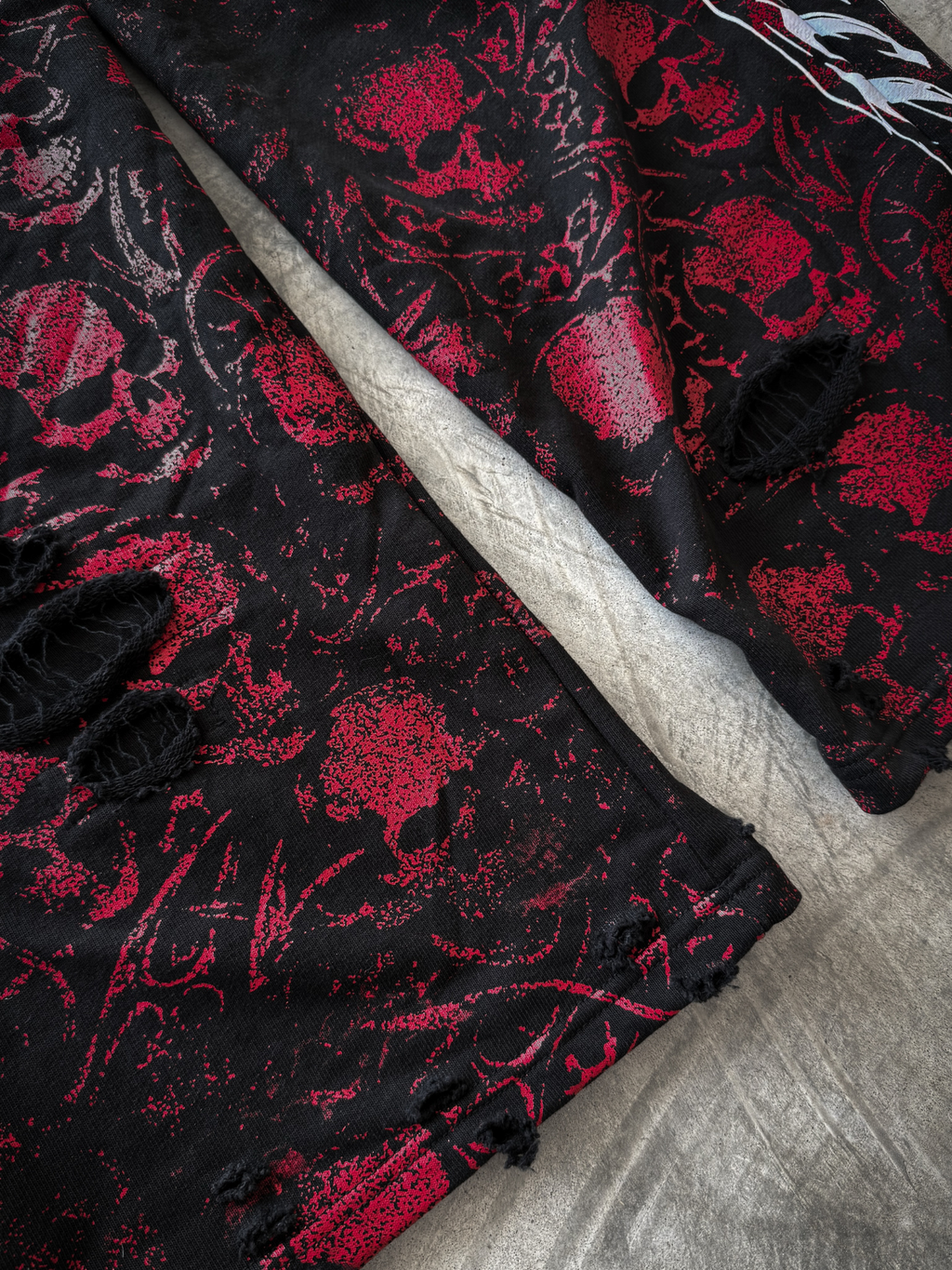 Candy Skull Double Waisted Sweatpants