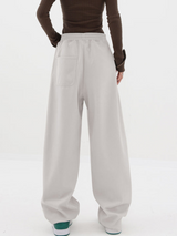 Solid Wide Leg Pants