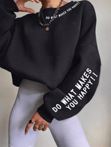 Drop Shoulder Fleece Sweatshirt