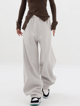 Solid Wide Leg Pants