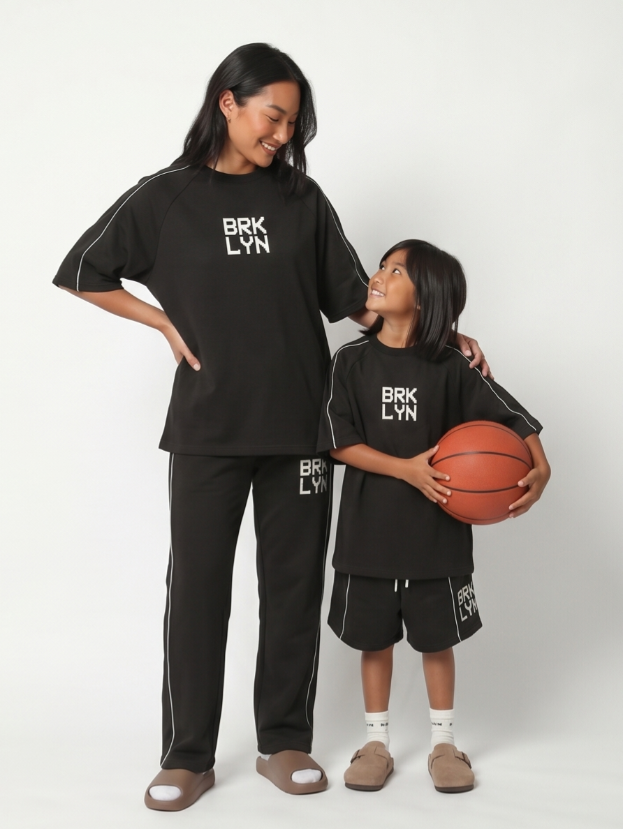 ESSENTIALS BLACK | Mom & Me Co-ord Set