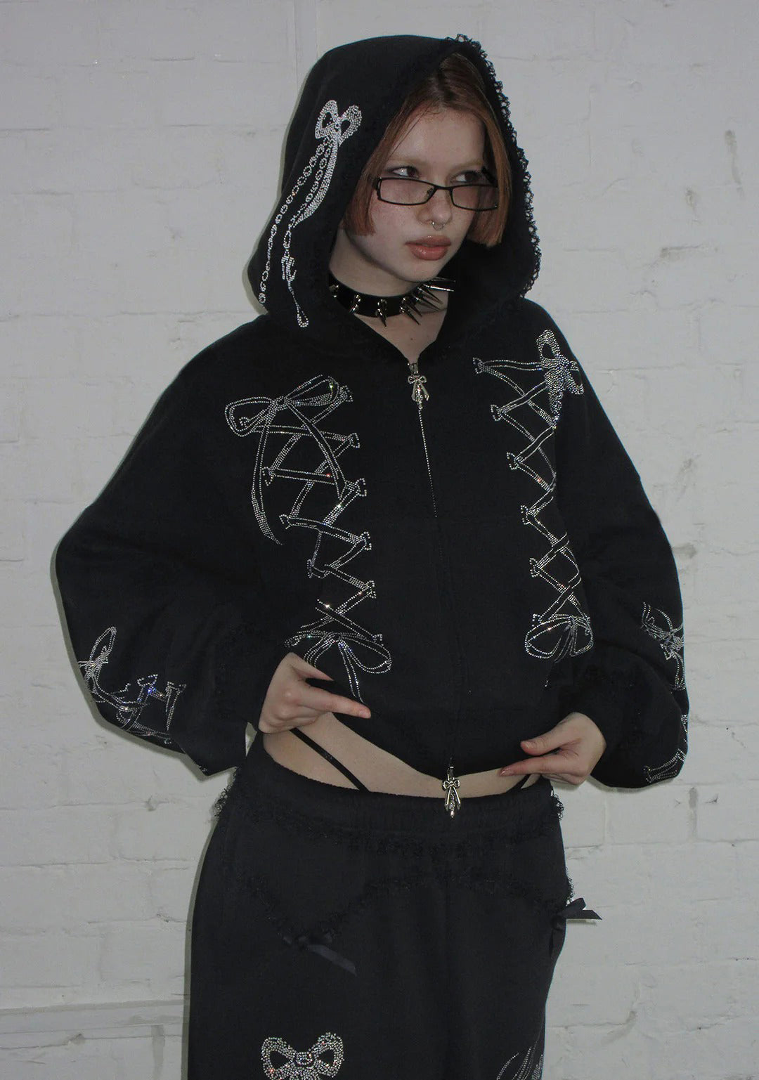 Confessions Rhinestone Hoodie