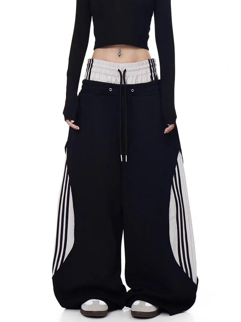Double Waisted Eclipse Curve Sweatpants